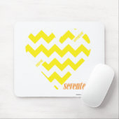 Tapis De Souris Jaune 4 de zigzag (Avec souris)