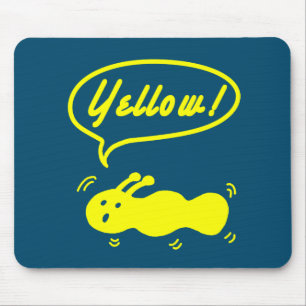 Tapis De Souris Jaune! Carte de souris