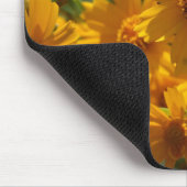 Tapis de souris jaune de fleur (Coin)