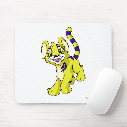 Tapis De Souris Jaune de Kougra (Avec souris)