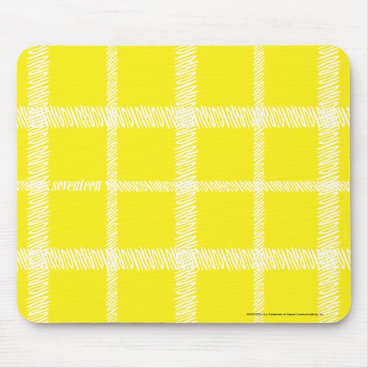 Tapis De Souris Jaune de plaid (Devant)