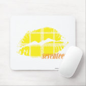 Tapis De Souris Jaune de plaid (Avec souris)