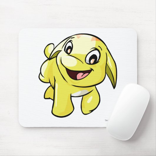 Tapis De Souris Jaune de Poogle (Avec souris)