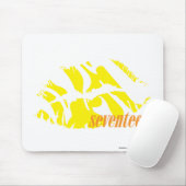 Tapis De Souris Jaune de zèbre (Avec souris)