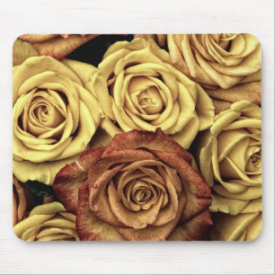 Tapis De Souris jaune et rouge rose