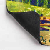 Tapis De Souris Jaune Excavateur Power Shoot Art Mousepad (Coin)