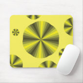 Tapis de souris jaune illusion d'optique (Avec souris)