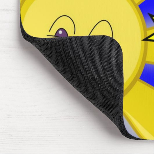 Tapis De Souris Jaune Lune Soleil Étoiles Souris Bleu Pad! Panier (Coin)