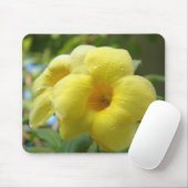 Tapis De Souris ~ jaune Mousepad de fleur (Avec souris)