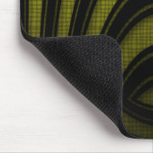 Tapis de souris jaune noir abstrait arche (Coin)