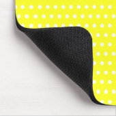 Tapis De Souris Jaune Pur Avec De Petits Points Blancs (Coin)
