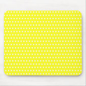Tapis De Souris Jaune Pur Avec De Petits Points Blancs (Devant)