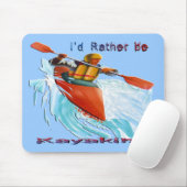 Tapis De Souris J'aurais plutôt 2 ans Kayaking (Avec souris)