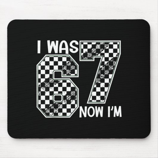 Tapis De Souris J'avais 6 ans maintenant j'ai 7 ans Six Sept Anniv (Devant)