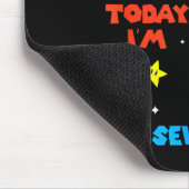 Tapis De Souris J'avais 6 ans maintenant j'ai 7 ans Six Sept Bruh (Coin)