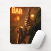 Tapis De Souris Jazz in Bar Lights (Avec souris)