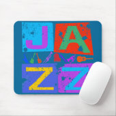 TAPIS DE SOURIS JAZZ RÉTRO (Avec souris)