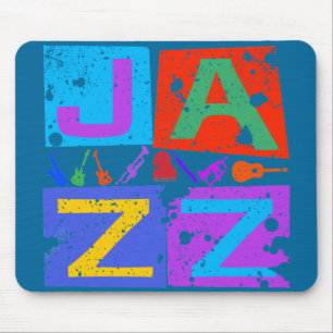TAPIS DE SOURIS JAZZ RÉTRO