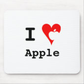 Tapis De Souris "Je ♥ Apple" Mousepad (Devant)
