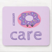 Tapis De Souris Je beigne soins kawaii mignon drôle doughnut pun h (Devant)