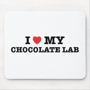 Tapis De Souris Je Coeur Mon Chocolat Lab Pad Souris