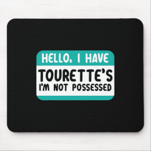 Tapis De Souris Je Connais Le Syndrome Tourette Et Le Ruban Turquo