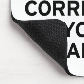 Tapis De Souris Je corrige la grammaire (Coin)