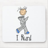 Tapis De Souris Je cours Mousepad (Devant)