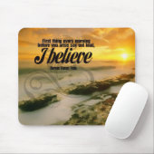 Tapis De Souris Je crois Mousepad de motivation (Avec souris)