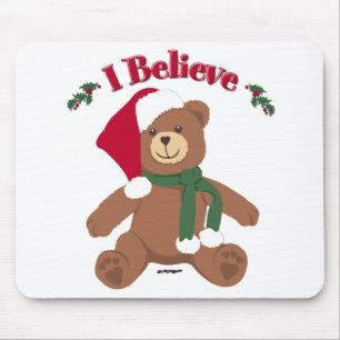 Tapis De Souris Je crois ! Ours de nounours de Noël