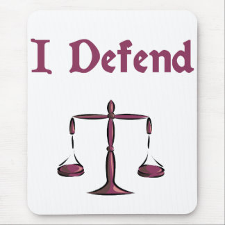 Tapis De Souris Je défends l'avocat Mousepad