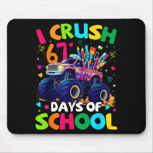 Tapis De Souris Je détruis 67 jours d'école de camion monstre Meme