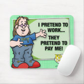Tapis De Souris Je Fais Preuve De Travail (Avec souris)