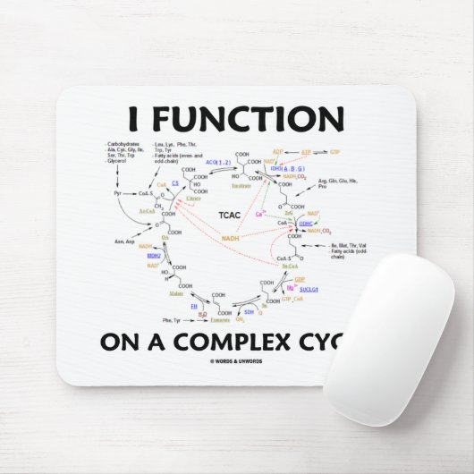 Tapis De Souris Je fonctionne sur un cycle complexe (l'humour de (Avec souris)