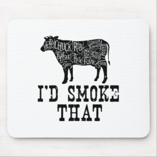 Tapis De Souris Je fumerais cette vache - Vêtements de Grillmaster