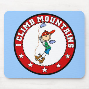 Tapis de souris Je grimpe aux montagnes