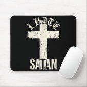 Tapis De Souris Je hais Satan (Avec souris)