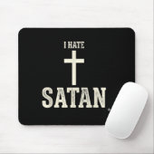 Tapis De Souris Je hais Satan (Avec souris)