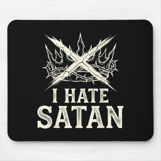 Tapis De Souris Je hais Satan (Devant)