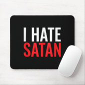 Tapis De Souris Je hais Satan (Avec souris)