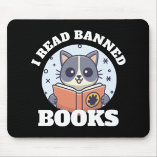 Tapis De Souris Je lis des livres interdits