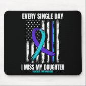 Tapis De Souris Je Manque Ma Fille Suicide Sensibilisation Chemise (Devant)