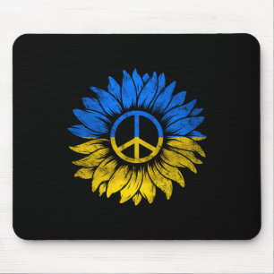 Tapis De Souris Je me tiens avec la paix de l'Ukraine Tournesol Uk