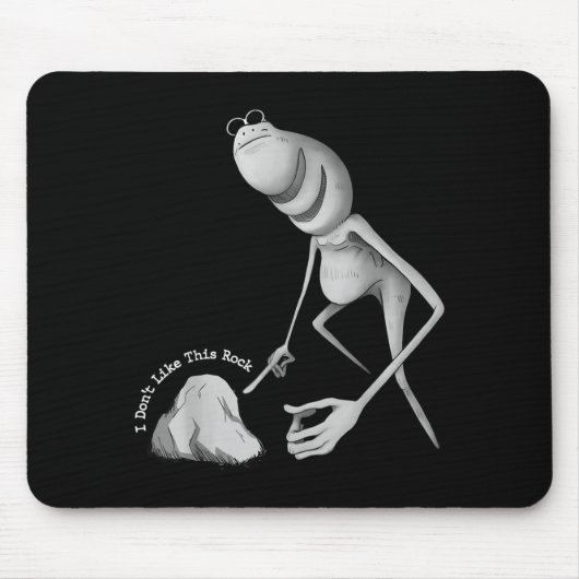 Tapis De Souris Je n'aime pas cette blague de roche de Marcus le v (Devant)