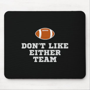 Tapis De Souris Je n'aime pas les blagues de football amusantes de