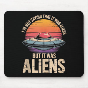 Tapis De Souris Je Ne Dis Pas Ses Aliens, Mais C'Est Rétro Ufo Sun