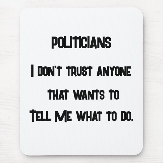 Tapis De Souris Je ne fais pas confiance (Devant)