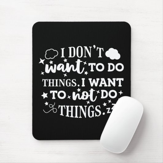 Tapis De Souris Je ne - Mousepad (Avec souris)