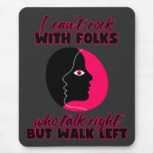 Tapis De Souris Je ne peux pas rocher avec les gens (Devant)