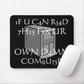 Tapis De Souris Je ne suis pas M. Fix It (Avec souris)